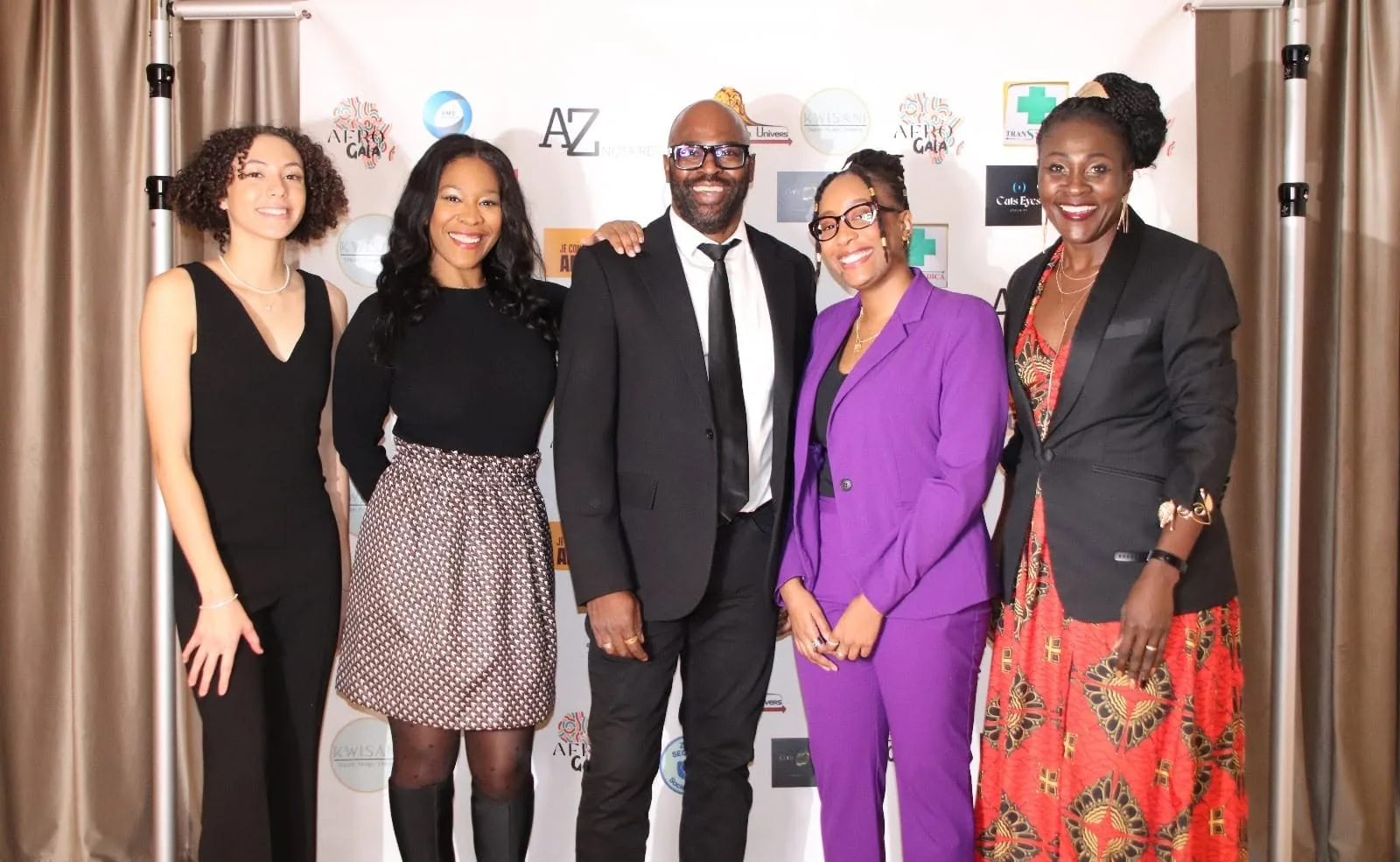 L’équipe de l’Afro Gala réunie à l’Afro Gala 2023, aux Terrasses du Parc à Villeurbanne